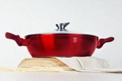Berlingerhaus Wok s pokrovom 30 cm Burgundija Metallic Line BH-7110