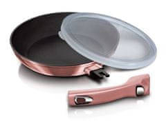 Berlingerhaus Ponev s snemljivim ročajem s titanovo površino 28 cm I-Rose Edition BH-6085