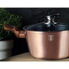 Berlingerhaus Komplet posode z marmorno površino, 15 kosov, Rosegold Metallic Line