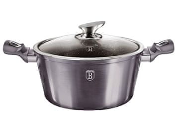 Berlingerhaus Pekač s pokrovom z marmornato površino 24 cm Carbon PRO Line BH-6893