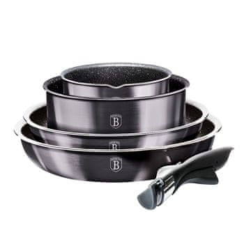 Berlingerhaus Garnitura za kuhanje z odstranljivim ročajem 9 kosov Carbon PRO Line BH-6918