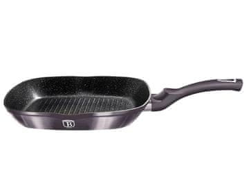 shumee Ponev za žar z marmornato površino 28 cm Carbon PRO Line BH-6901