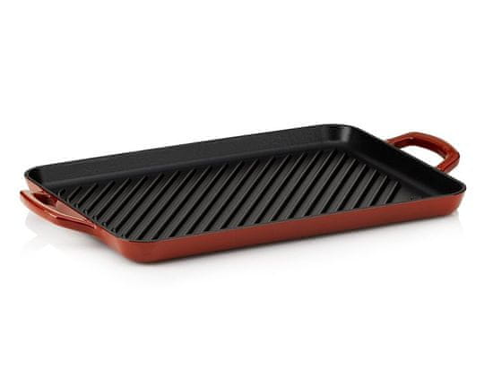 Kela Litoželezna žar plošča CALIDO 35x25 cm rdeča KL-11939