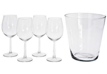 EXCELLENT Odlično KO-VER000576 Kozarec za vino + set hladilnika 5 kosov