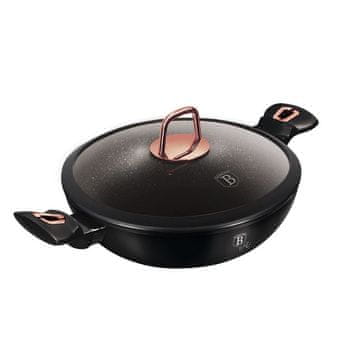 Berlingerhaus Ponev WOK s pokrovom 30 cm Black Rose Collection BH-7112