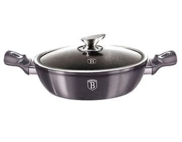 shumee Globoka ponev s pokrovom 28 cm Carbon PRO Line BH-6898