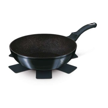 Berlingerhaus WOK ponev z marmornato površino 30 cm Aquamarine Metallic Line BH-6114