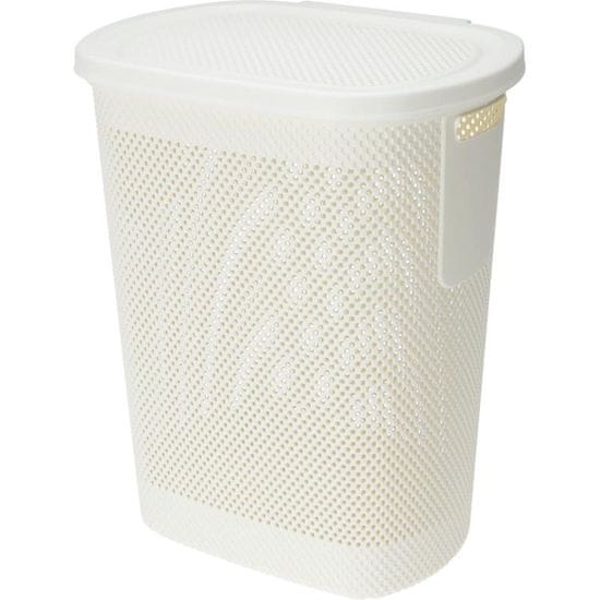 EXCELLENT Koš za perilo s pokrovom 60 l bež KO-027100390bezo
