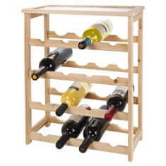 LIFETIME Leseno stojalo za vino za 16 steklenic ED-231821