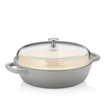 Kela Globoka litoželezna ponev CALIDO 28 cm 3,8 l siva KL-12614