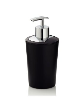 Kela Razpršilnik za milo MARTA plastika črna V 17 cm / Š 8 cm / 350 KL-24202