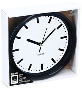 Stenska ura 20 cm črna ED-224295cern
