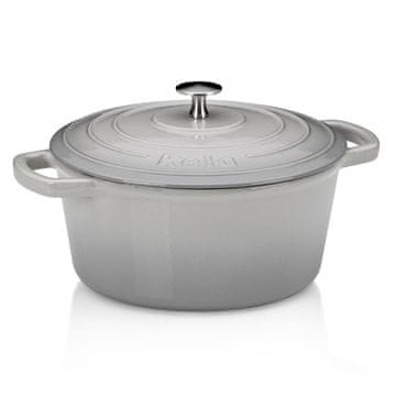 Kela Litoželezna ponev s pokrovom CALIDO 24 cm siva KL-12606