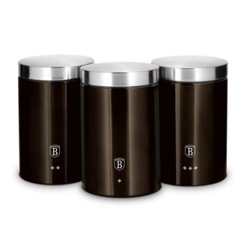 Berlingerhaus Komplet škatle za hrano 3 kosi Shiny Black Collection BH-6828