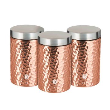 Berlingerhaus Komplet škatle za hrano 3 kosi Primal Rosegold Metallic Line BH-6727