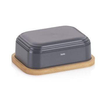 Kela Škatla za maslo Namur antracit 15,5x11,5x6cm KL-12083