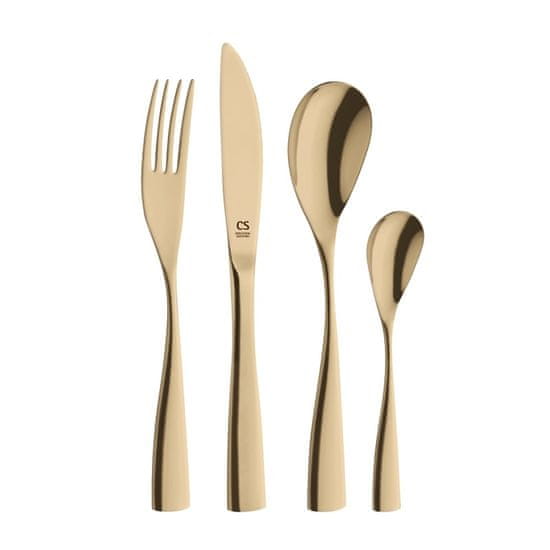 CS Solingen Set pribora iz nerjavečega jekla 24 kosov BOCHOLT GOLD CS-080167