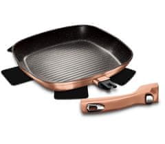 Berlingerhaus Ponev za peko na žaru s snemljivim ročajem 28 cm Rosegold Metallic Line BH-1950