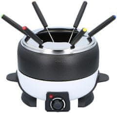 Cuisinier Deluxe Električni fondue + 6 vilic 2,3 l črna/bela ED-214663