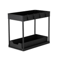 Berlingerhaus Kuhinjski organizator dveh nivojev črne barve BH-8547