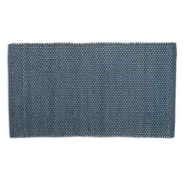 Kela Kopalniška preproga Miu iz mešanice bombaža in poliestra, dimno modra, 100,0 × 60,0 × 1,0 cm