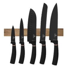 Berlingerhaus Komplet nožev z magnetnim držalom 6 kosov Black Rose Collection BH-2884