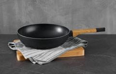 Bergner Wok ponev s protiprijemno površino, 28 cm, Earth Black