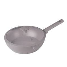 Berlingerhaus Ponev WOK s titanovo površino in pokrovom 28 cm Taupe Collection BH-8094