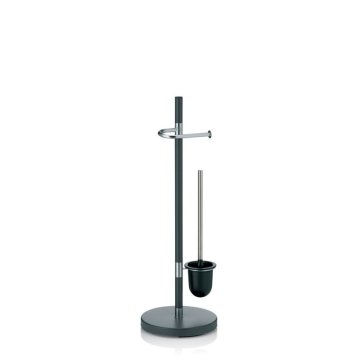 Kela WC komplet SINERIO kovinski antracit d. 25cm x v. 76,5cm KL-22231