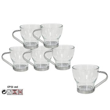 Gerimport Steklena skodelica za espresso 170 ml komplet 6 kosov 8430540233644