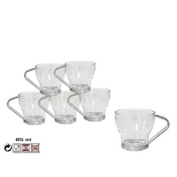 Bergner Steklena skodelica za espresso 85 ml komplet 6 kosov 8430540233620