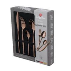 Berlingerhaus Set pribora iz nerjavečega jekla 24 kosov zrcalo Rosegold Metallic Line BH-3065