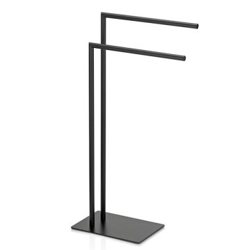 Kela Kovinsko držalo za brisače črno v obliki črke L 30x20x81cm KL-22495