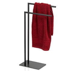 Kela Kovinsko držalo za brisače črno v obliki črke L 30x20x81cm KL-22495