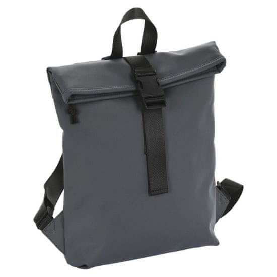 XQMAX Vodoodporen nahrbtnik na kolesih ROLLTOP 7 l siva KO-DB7005020seda