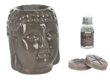 HOMESTYLING Aroma svetilka komplet 4 kosov SPA BUDDHA rjava KO-CC5062040brown