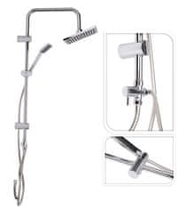 Excellent Houseware Set za tuš brez stenske baterije DÉŠŤ, krom