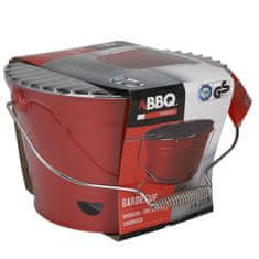 BBQ Prenosni žar na oglje 27 cm rdeč KO-Y64950470