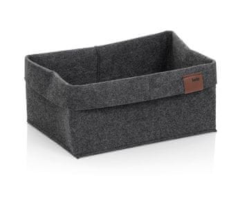 Kela Košara Fay 26 x 19 cm, filc, temno siva
