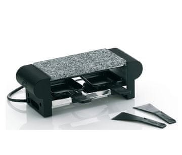 Kela Kamniti žar SPLÜGEN črn, 29,5x10,5x10 cm, 2 ponvi in lopatka KL-66493