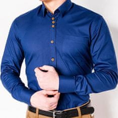 OMBRE Elegantna srajca v temno modri barvi, L