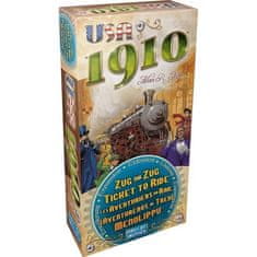 shumee ASMODEE - Les Aventuriers du Rail - Razširitev. USA 1910 - Družabna igra - Za starejše od 8 let