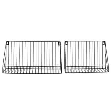 shumee Komplet dveh Wirel črnih polic