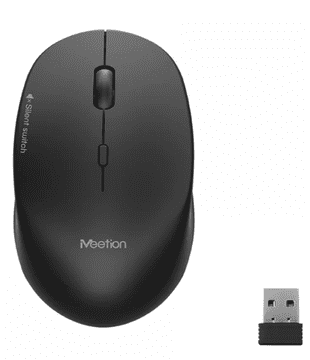 Meetion R570 črna - Tiha brezžična miška