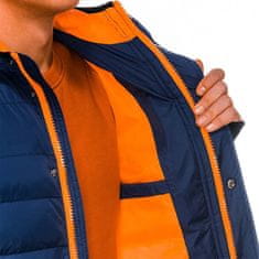 OMBRE Bunda v temno modri in oranžni kombinaciji