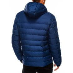 OMBRE Bunda v temno modri in oranžni kombinaciji