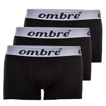 OMBRE Paket črnih moških boksaric