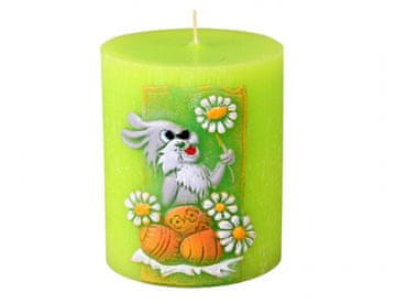 eoshop sveča HARE CILINDER Velikonočni rezbar d6x7cm