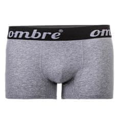 OMBRE Paket sivih moških boksaric, L