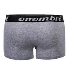 OMBRE Paket sivih moških boksaric, L
